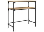 Tavolo Consolle Rovere Sonoma 75X35,5X75 Cm Materiale A Base Di Legno