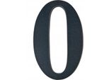 Numero Civico 0 Nero 19 Cm