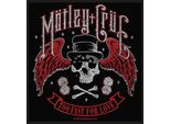 Motley Crue - Taglia Standard - Toppa "Too Fast For Love"" - Poliestere RO8036 (Taglia Unica) (Nero/Rosso)"
