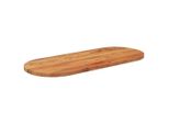Piano Del Tavolo 120X50X2,5 Cm Ovale In Legno Massiccio Di Acacia