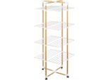 5 Five Simply Smart - Torre Portabiancheria 4 Ruote 40M Effetto Legno