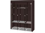 Armadio Guardaroba Mobile 130X45X170 Cm - Marrone