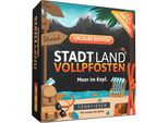 D & R Denkriesen Denkriesen - Stadt Land Vollpfosten® - Il Gioco Di Carte - Edizione Urlaub - "Meer Im Kopf SL3013"