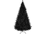 Albero Di Natale Nero Artificiale, 210Cm 1000 Rami