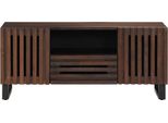 Mobile Tv Vidaxl Marrone 100X34X46 Cm In Legno Massiccio Di Mango