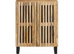 Vidaxl Credenza 60X34X75 Cm Legno Di Mango Massiccio Grezzo