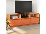 Mobile Tv Marrone Cera 140X37X50 Cm In Legno Di Pino Massiccio