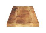 Vidaxl Piano Da Tavolo 110X40X2,5 Cm Rettangolare Legno Massiccio Grezzo Mango