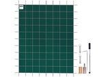 Copertura Rettangolare In Rete Di Sicurezza Per Piscine - Copertura Invernale - 6X12 Metri - Verde - Outdoor