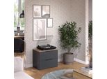 Vicco Credenza Wido, 60 X 50 Cm Con 2 Cassetti, Antracite/Sonoma