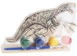Set Di Dinosauri In Legno Da Colorare, 6 Pezzi.