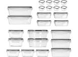 Set Di 24 Contenitori In Plastica Per Conservazione Freschezza