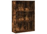Libreria In Rovere Fumé 80X30X114 Cm Materiale In Legno
