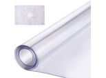 Vevor Tovaglia In Plastica, 107,7 X 243,8 Cm, Spessore 1,5 Mm, Protezione Trasparente Per Il Tavolo, Tappetino Da Tavolo Rettangolare In Pvc, Tappetino Da Tavolo Impermeabile E Facile Da Pulire, Tovaglia