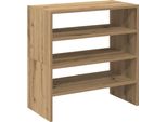 Vidaxl Portascarpe 2 Pezzi Impilabili Rovere Artisan 60X30X30,5 Cm