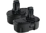 2X Cellonic Batteria DC9096, DE9039, DE9095, DE9096, DE9098, DE9503 Compatibile Con Dewalt DC390, DC925, DC385, DW936, DW97, DC020, DC212 Ricambio Da 3Ah, 18V, Per Utensile Attrezzo Power Tool