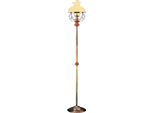 Lampada Da Terra Piantana Lampade Lampada Lampada Vetro Oro 185 Cm