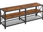 Armadio Rtv 140X40X52 Cm Marrone Rustico, Nero