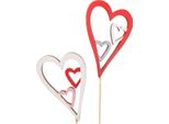 Spina Floreale Festa Della Mamma Spina Decorativa Cuore 5Cm 12Pz - Idee Regalo Pianta Spina San Valentino Matrimonio, 12 Pezzi