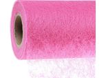Nastro Decorativo Da Tavolo In Pile Rosa 23Cm X 25M - Runner Da Tavolo Tessuto Decorativo Primavera Estate Festa
