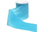 Nastro Da Tavola Crash Turchese 100Mm X 15M - Nastro Decorativo Festivo Runner Da Tavola Turchese Matrimonio
