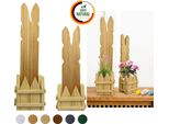 Floranica Set 2 Conigli Pasquali In Legno Naturale 40 E 50 Cm Decorazione Di Pasqua Ornamento Primaverile