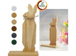 Floranica Decorazione Pasquale Coniglio In Legno Non Trattato 30 Cm Decorazione Di Pasqua Ornamento Primaverile Diy