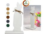 Floranica Decorazione Pasquale Coniglio In Legno Bianco 30 Cm Decorazione Di Pasqua Ornamento Primaverile Diy