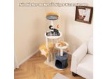 Tiragraffi Per Gatti Con Cuccia Per Gatti E Sedile In Peluche, Giocattoli, Giocattoli E Piattaforme 60 X 41 X 128 Cm