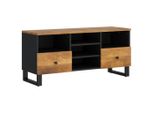 Syfax™ Mobile Tv 100X33X46Cm Legno Massello Mango E Legno Multistrato