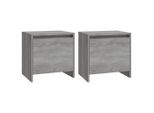 Syfax™ Comodini 2 Pz Grigio Sonoma 45X34X44,5 Cm In Truciolato