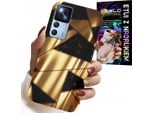 Custodia Per Xiaomi 12T / 12T Pro - Design Elegante Oro + Hydrofilm