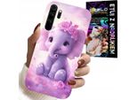 Custodia Per Xiaomi Note 8 - Simpatico Elefante Su Sfondo Rosa + Pellicola