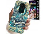 Custodia Per Xiaomi Note 9 - Segno Zodiacale, Acquario, Lato Posteriore Astronomico