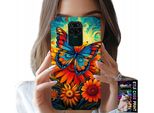 Custodia Per Xiaomi Note 9 - Farfalle Farfalle Fiori Rose Custodia
