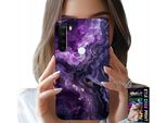Caso Per Xiaomi Nota 8T - Viola Marmo Moda Signore + Vetro