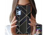 Custodia Per Xiaomi 12T / 12T Pro - Cornici Dorate, Design Elegante + Vetro