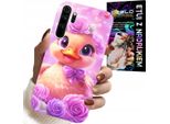 Custodia Per Xiaomi Note 8 - Simpatica Anatra, Anatra Su Sfondo Rosa