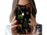 Custodia Per Xiaomi Note 8T - Renna, Fiocco Di Neve, Albero Di Natale + Vetro