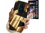 Custodia Per Xiaomi Note 9 - Design Elegante Oro + Hydro Foil