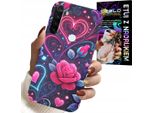 Custodia Per Xiaomi Note 8T - Cuore, Rosa, Custodia Teeny + Vetro