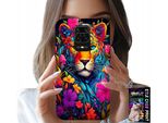 Custodia Per Xiaomi Note 9 Pro / 9S - Motivi Floreali Tigre Tigre + Lamina