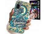 Custodia Per Xiaomi Note 10 Pro - Segno Zodiacale, Acquario, Lato Posteriore Astronomico