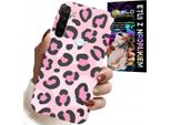 Custodia Per Xiaomi Note 8T - Rosa Signore Stampa Leopardo