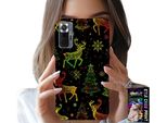 Custodia Per Xiaomi Note 10 Pro - Renna, Fiocco Di Neve, Albero Di Natale + Vetro
