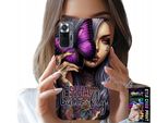 Pouzdro Pro Xiaomi Note 10 Pro - Anti Social Butterfly Farfalla Rosa + Sklo