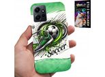 Custodia Per Xiaomi Note 12 4G - Calcio, Custodia Calcio + Vetro