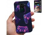 Custodia Per Xiaomi Note 9 - Custodia Per Giocatori, Design Da Gioco + Vetro