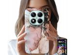 Custodia Per Xiaomi Note 14 Pro 5G - Elegante Design Marmorizzato Alla Moda + Vetro