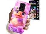 Custodia Per Xiaomi Note 9 Pro / 9S - Simpatica Anatra, Anatra Su Sfondo Rosa
